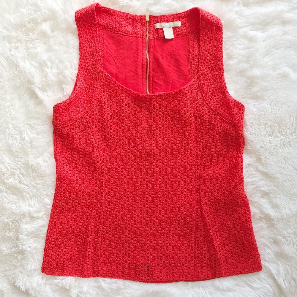 Banana Republic orange sleeveless top - Picture 2 of 8